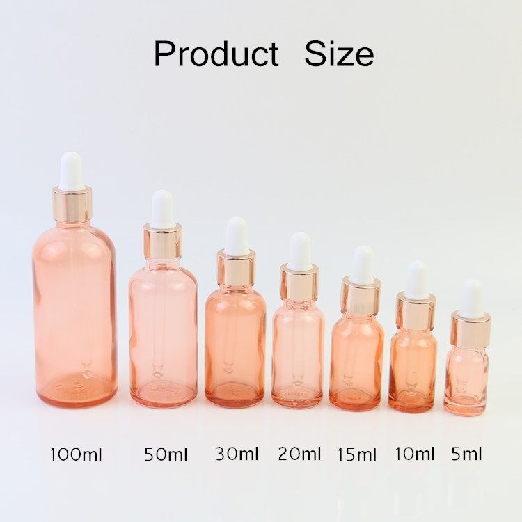 5ml Pink Dropper Bottle Glass Dropper