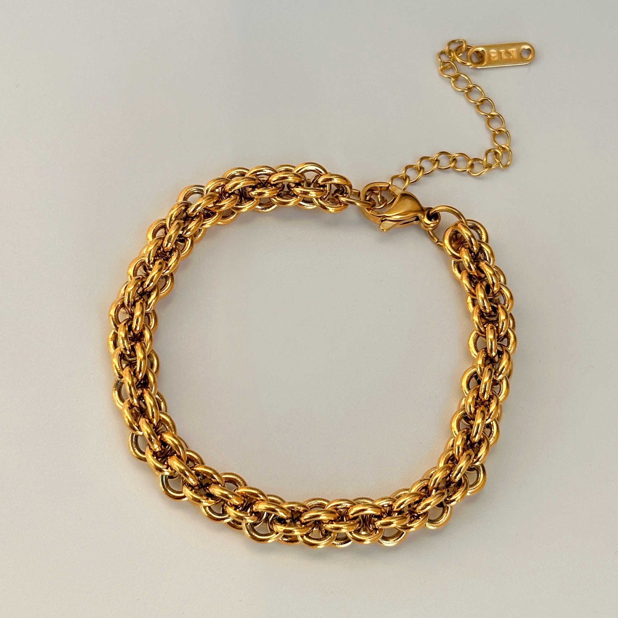 17+4cm Bracelet-Vintage Corn Twist Nec