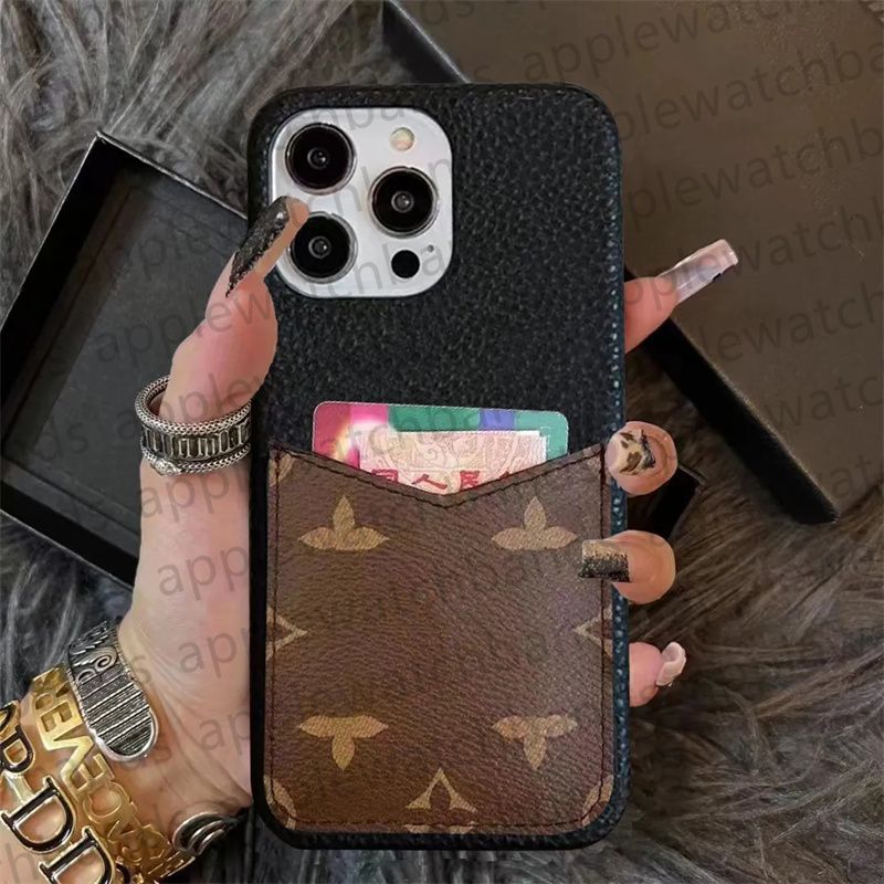 Louis Vuitton Phone Case Card Holder Fashion Leather for iPhone