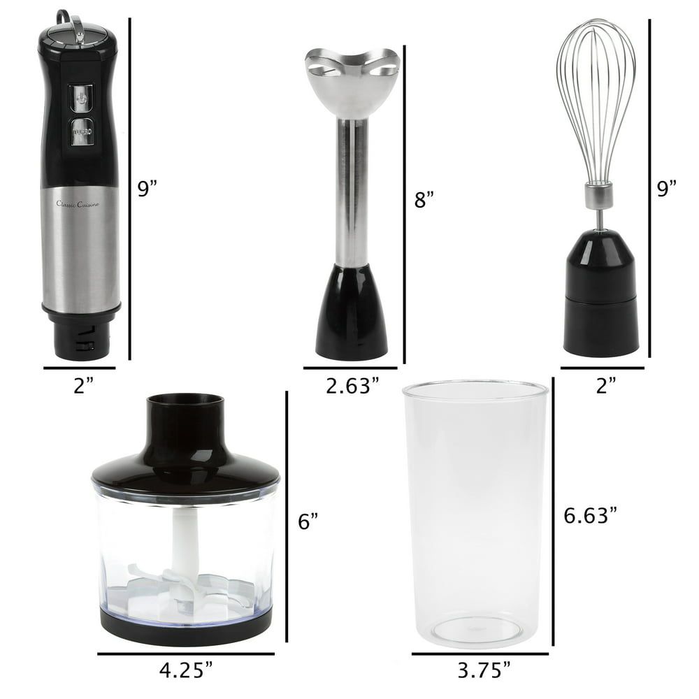 1000W Immersion Hand Blender, 4-in-1 Multifunctional 2 Speed