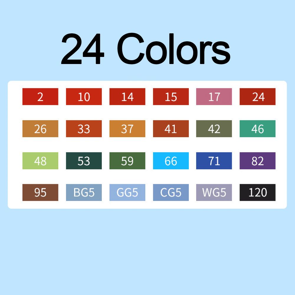 24 Colors