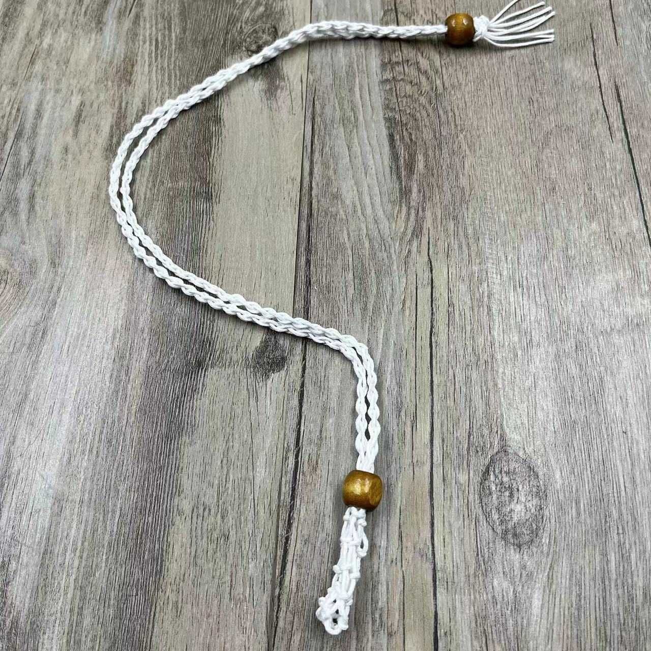 C10-Macrame Pouch Necklace-40-45cm