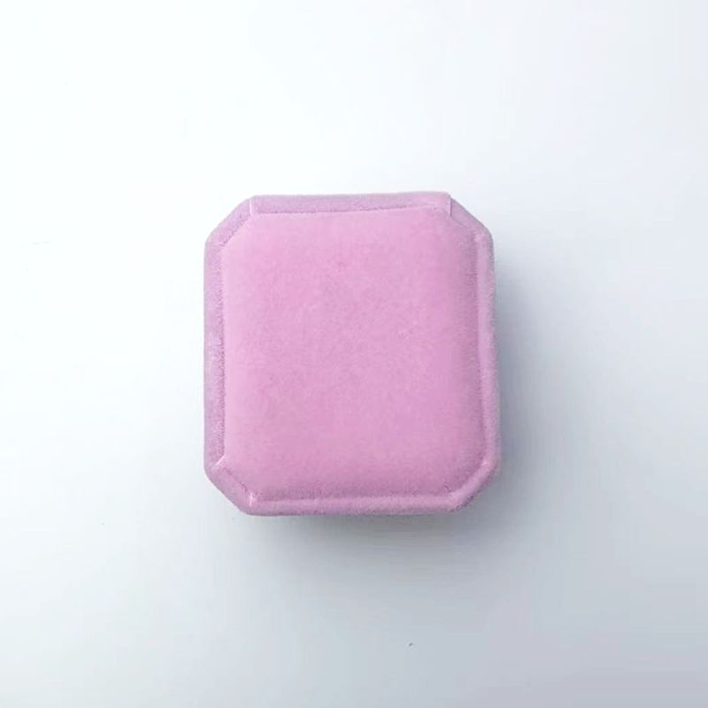 caixa de anel rosa