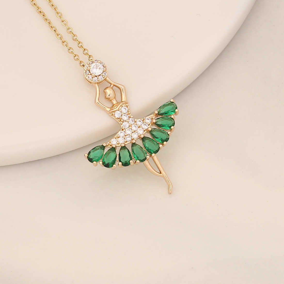 20-Emerald Zircon Necklace