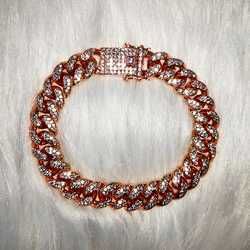 Bracelets de cheville rose-cubain