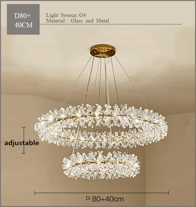 Diâmetro 80cm D40cm Luz Fria