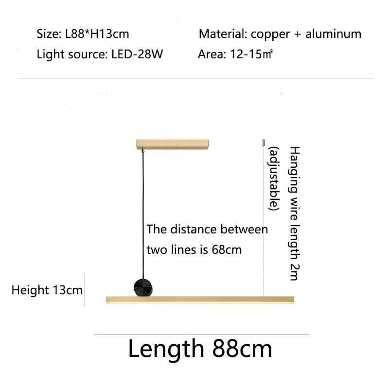 Length 88cm Warm light no remote