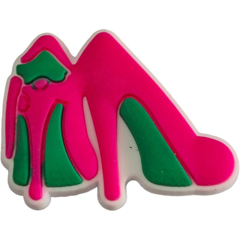 Pink Green Heel
