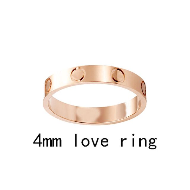 4mm Rose Gold Love