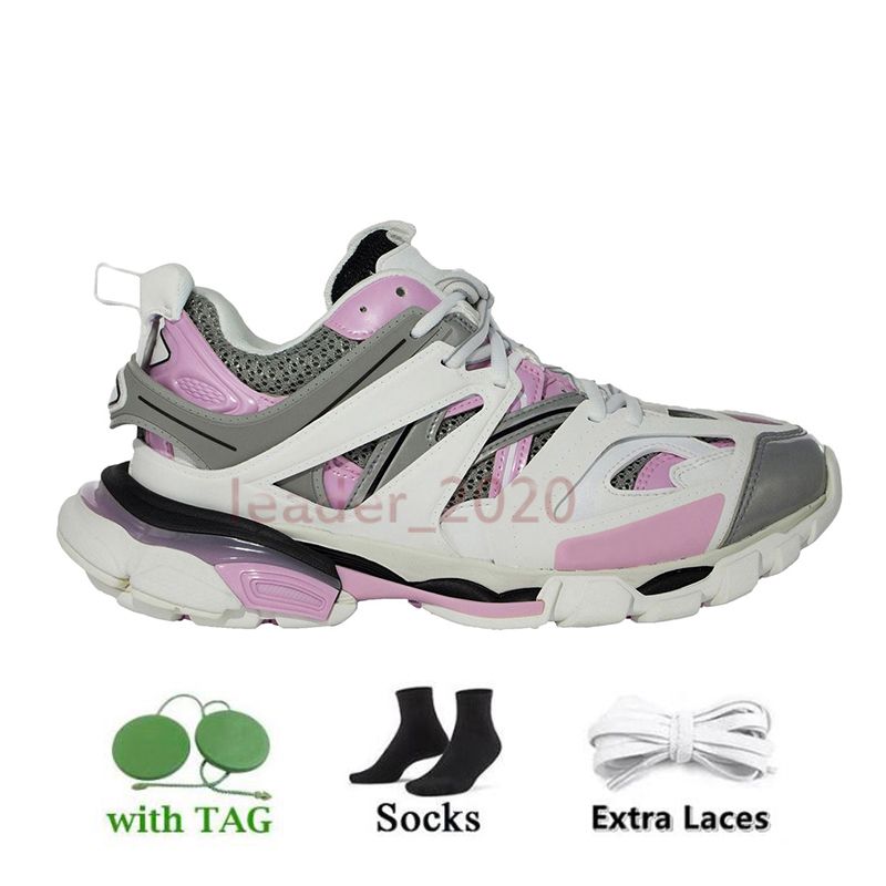 A3 Track White Rose Pink Grey 35-40