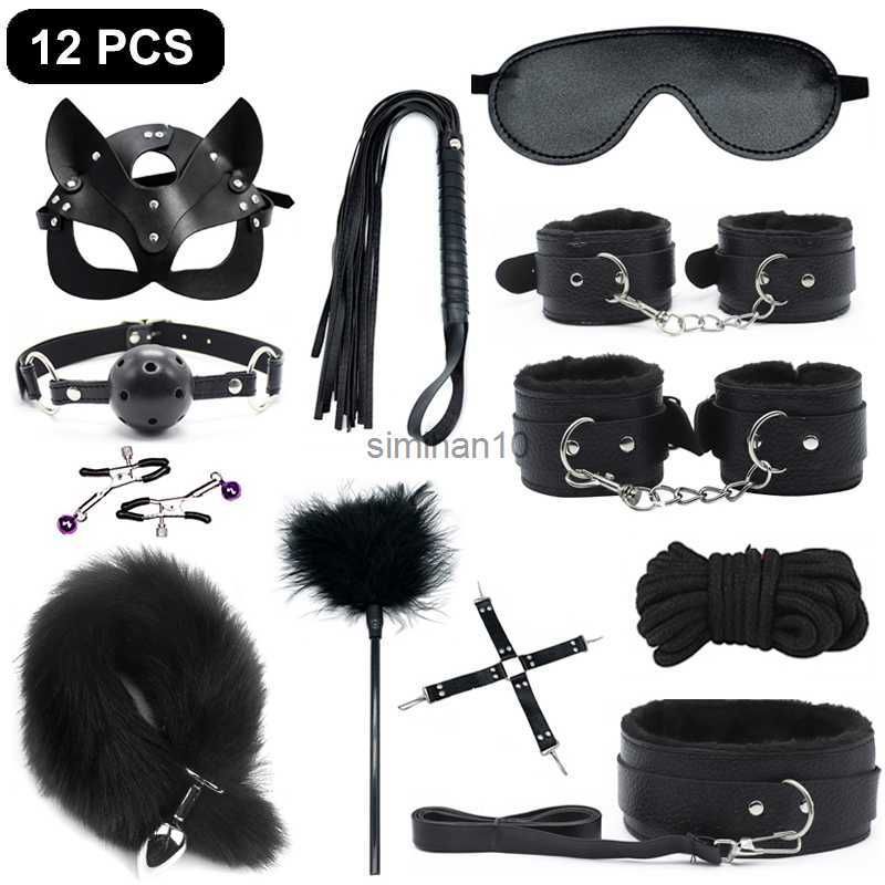 Couro 12pcs Preto