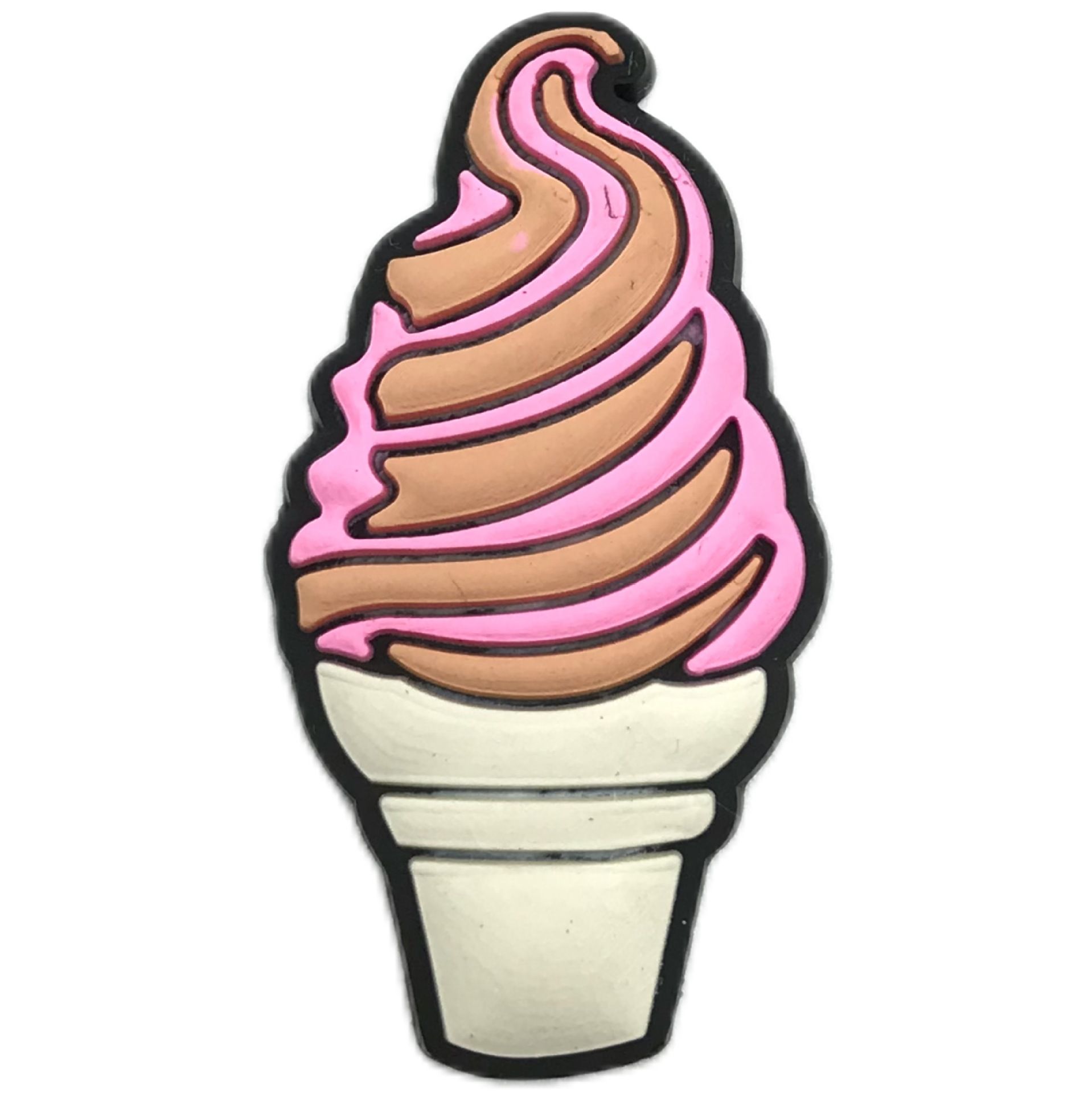 ピンクブラウンアイスクリーム