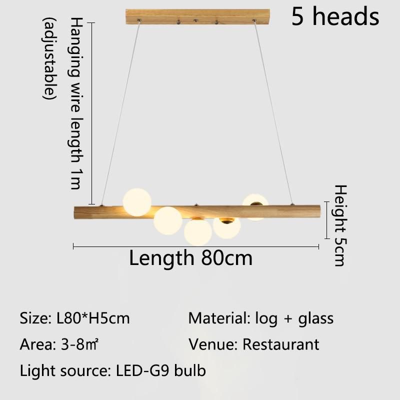 5 cabeças de luz quente sem remoção