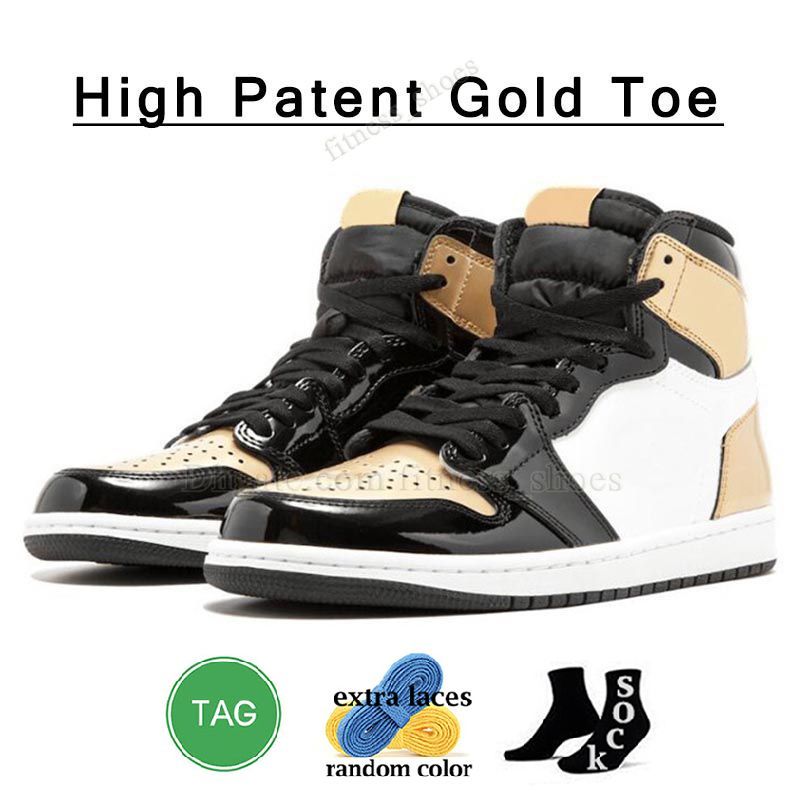 H37 36-46 High Patent Gold Toe