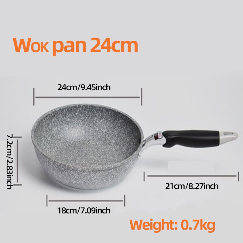 24 cm di wok padella
