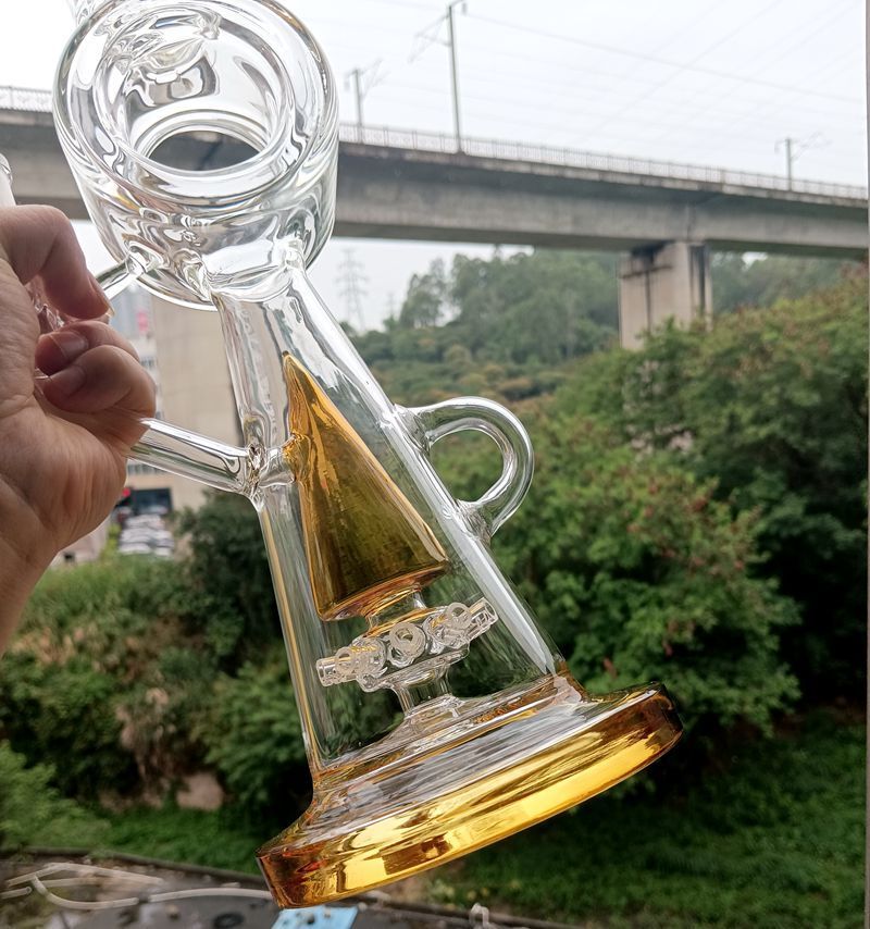 Bong en verre jaune