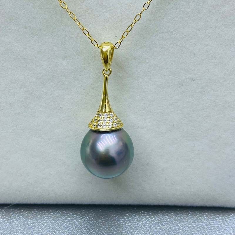 S925 Gold China Pearl 9-10mm