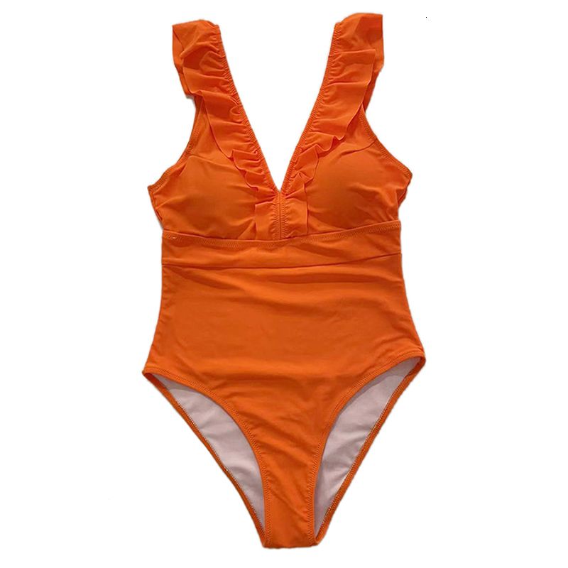 orange swimsuit