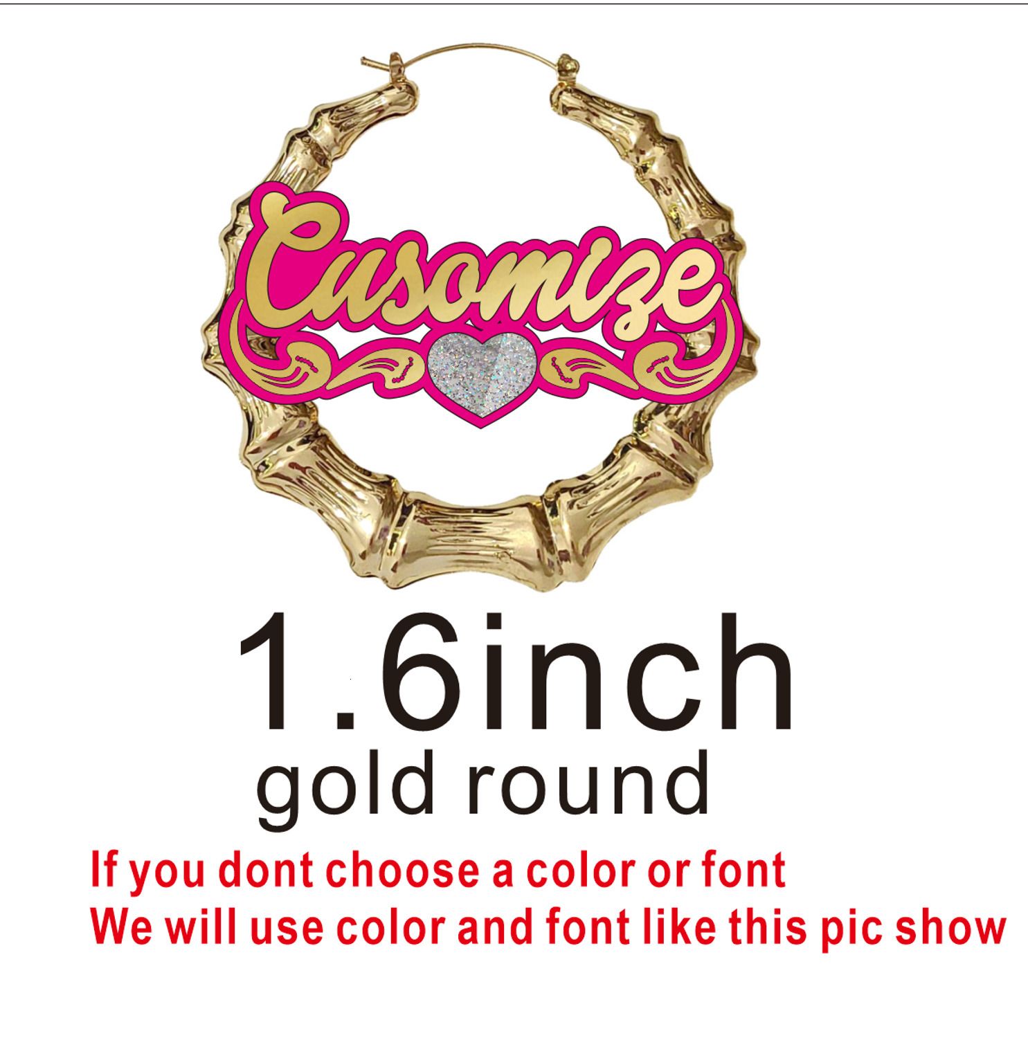 1.8inch Gold Round