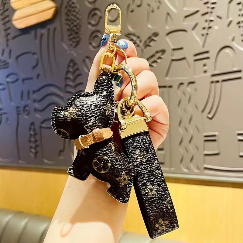 Luxury Designer Puppy Keychain With Orange Box For Men 2023