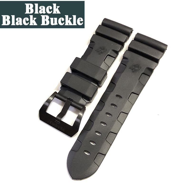 أسود أسود Buckle1-24mm