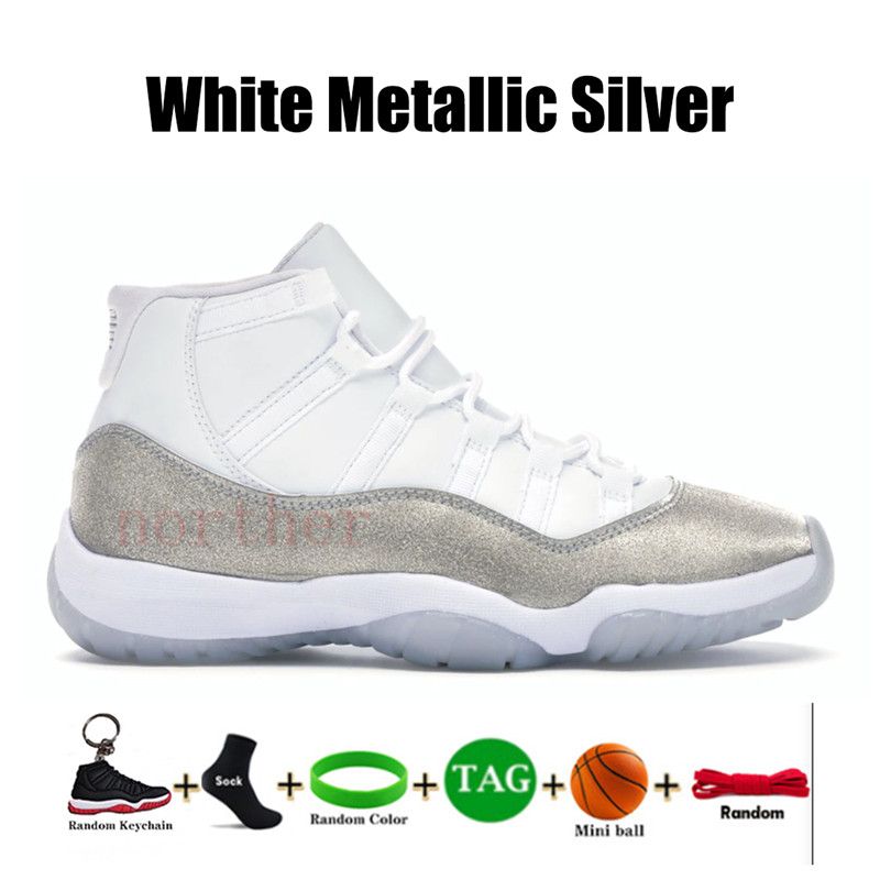 13 białe metaliczne srebro