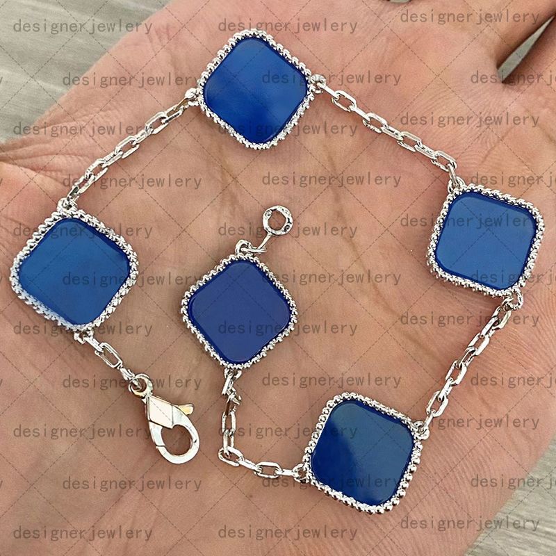 Bracelet bleu d'argent