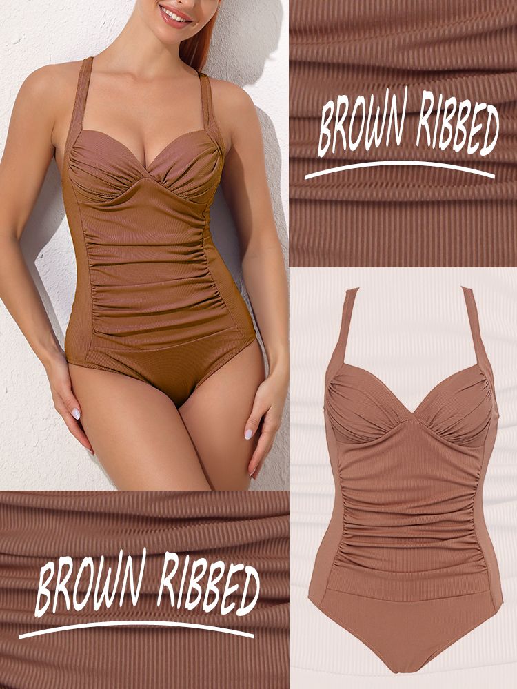 brown ribbed