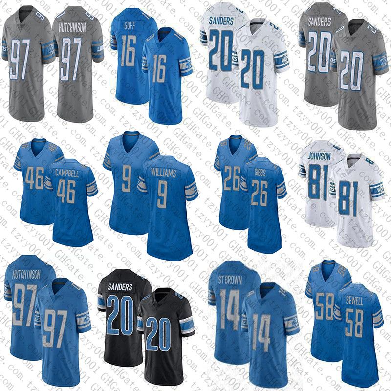 Jack Campbell Detroit Lions Nike Game Jersey - Blue Small