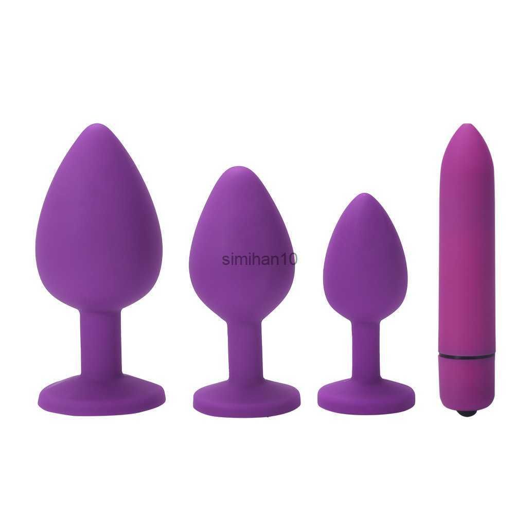 Фиолетовый анальный набор