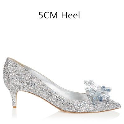 White Drill5cm Heel