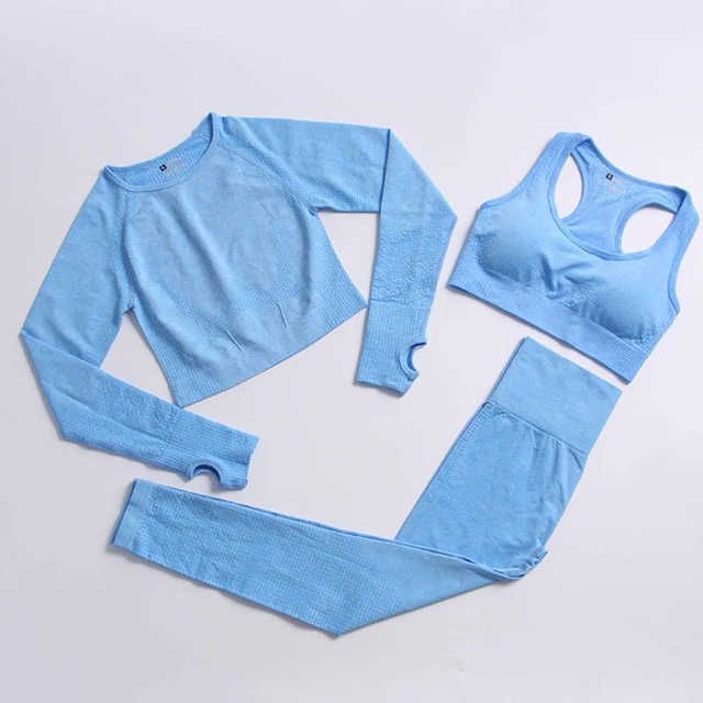 set 3pcs blu cielo