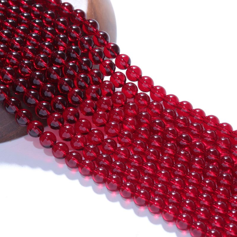 Garnet Red 6mm cerca de 62Pcs