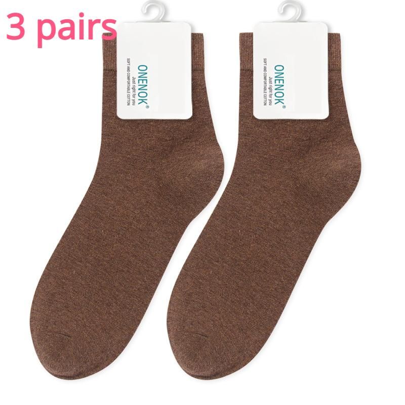 3 pairs Brown