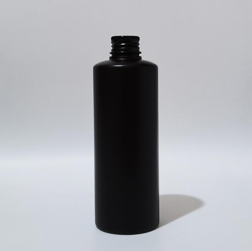 300 ml di bottiglia nera nera HDPE