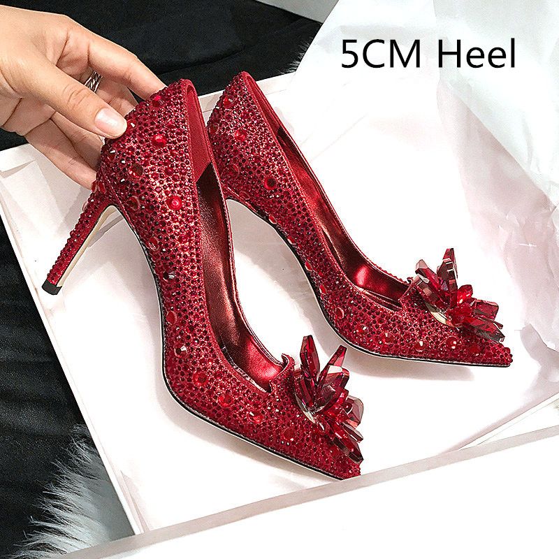 Red 5cm Heel