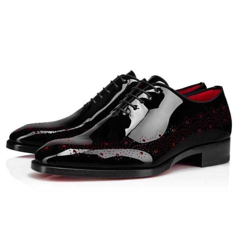 Luxury Designer Men's Shoes Riveted Red Soled Shoes with Stars and Sequins,  Breathable Low Top Luxury Casual Shoes