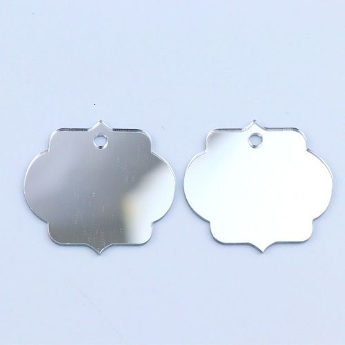 50pcs Argent-5.0cm