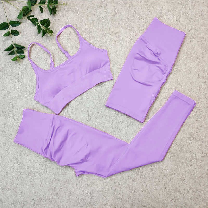 3pcs Light Purple