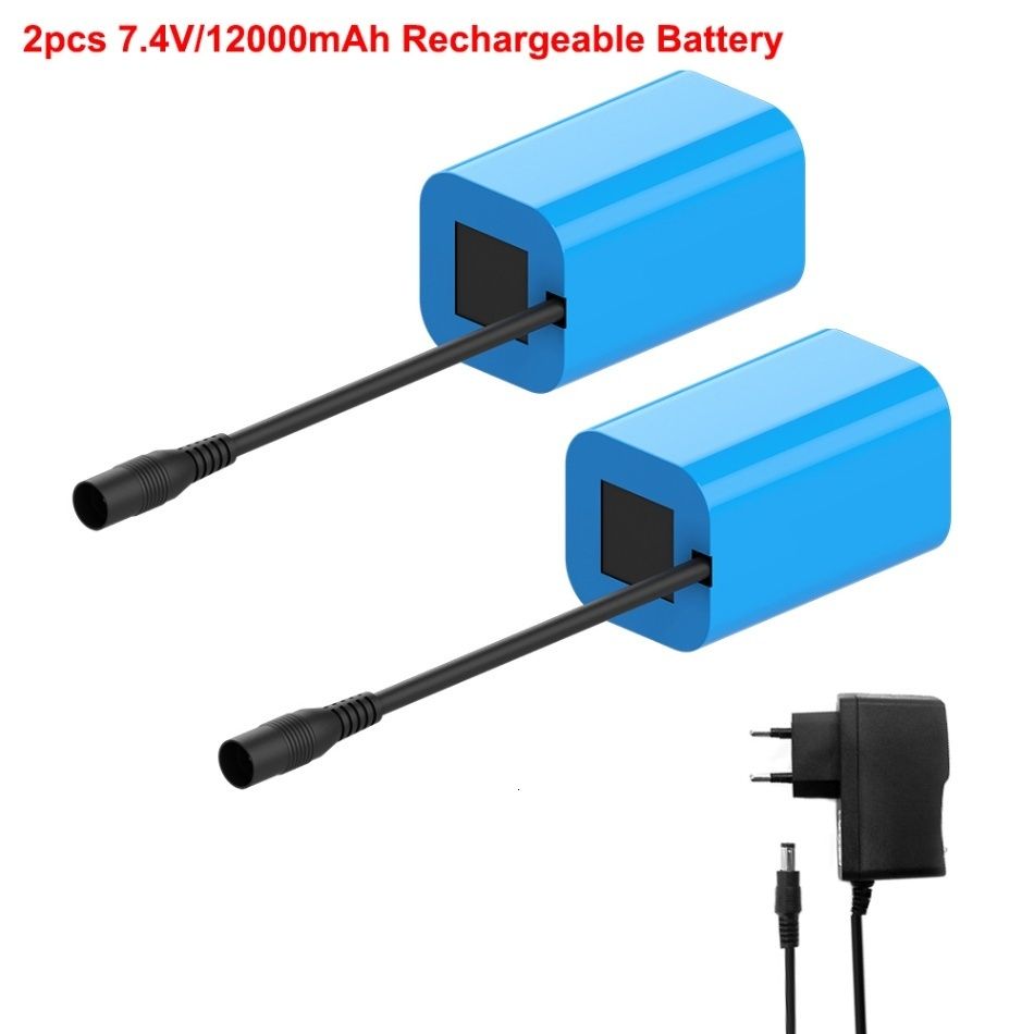 2 Pcs 12000mah