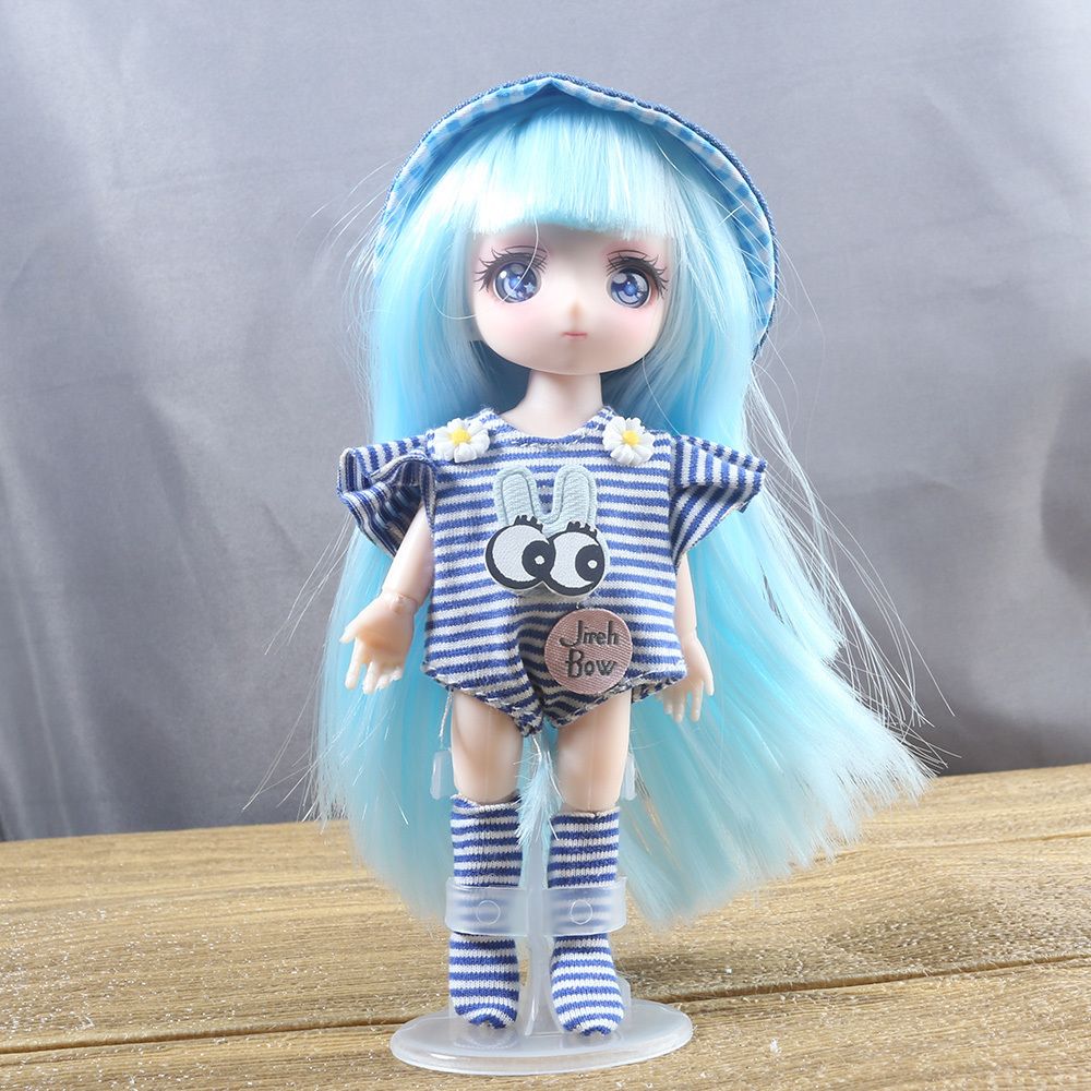 Blue-Doll And Clothes