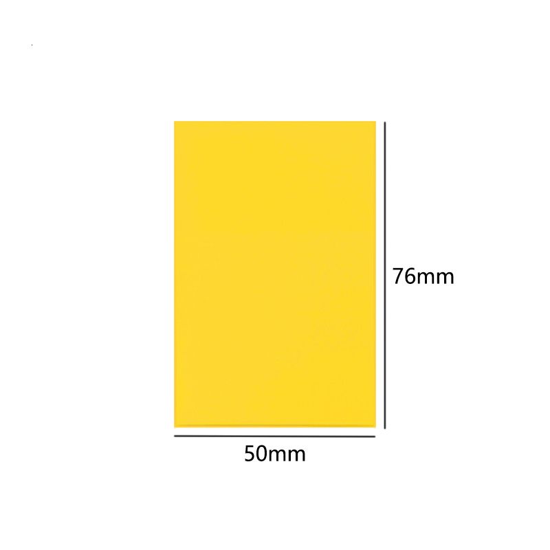 5x7.6cm Yellow