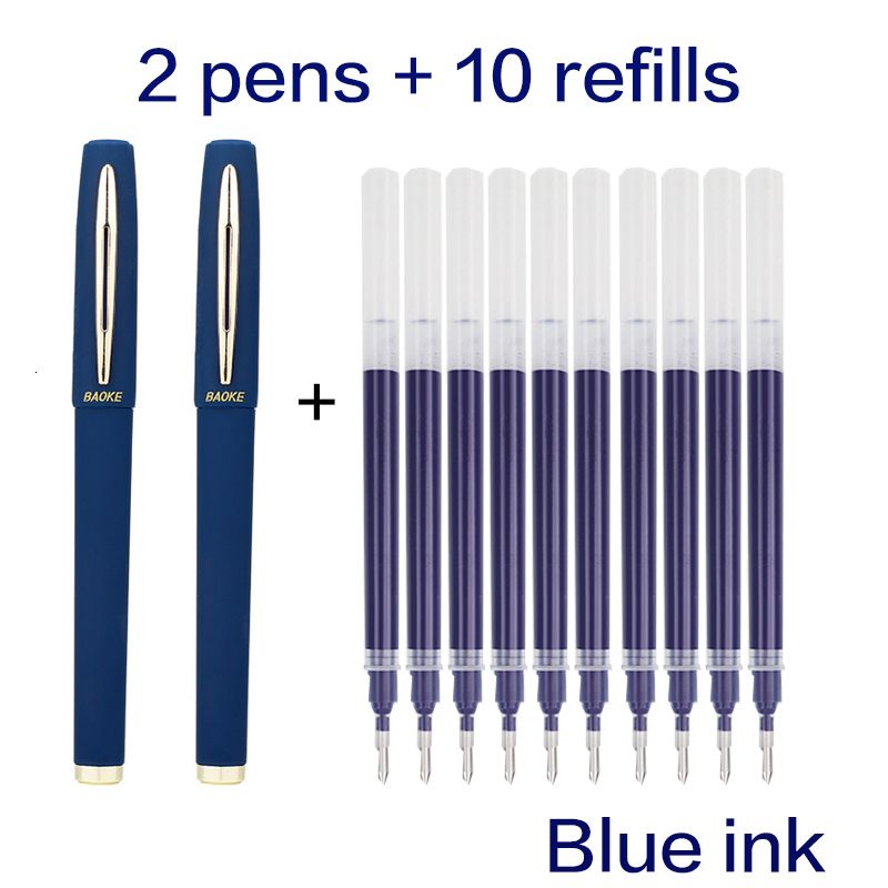 2pens 10refill Blue