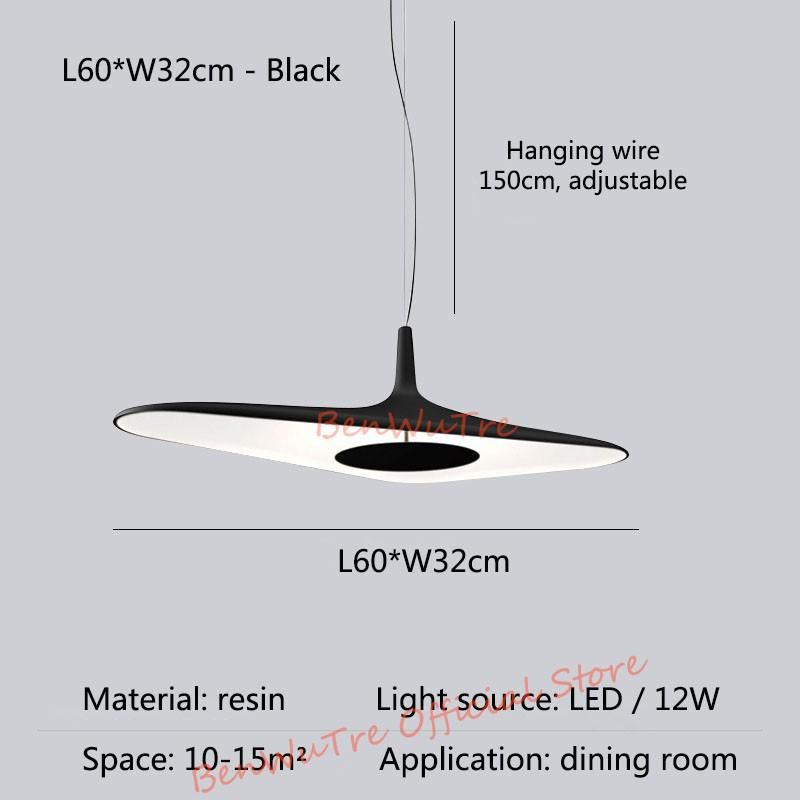 L60cm W32cm - svart varm vit