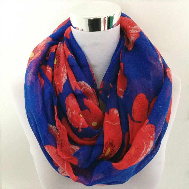 Circle scarf Blue