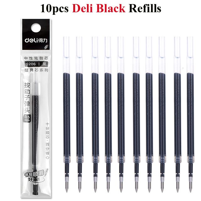 10pcs deli tinta preta