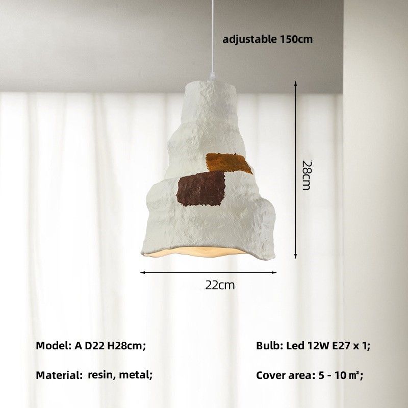 Uma luz branca D22 H28cm 6500K