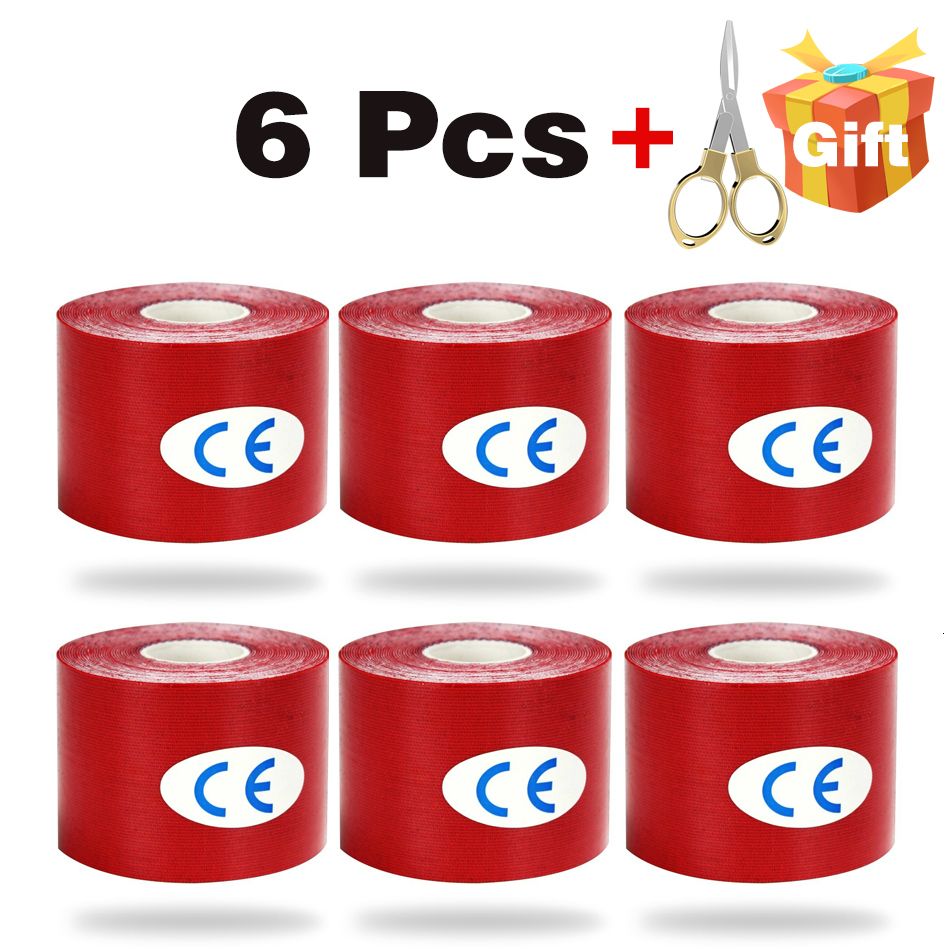 6 pieces red