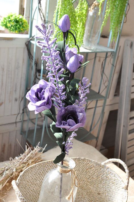 Purple rose flower