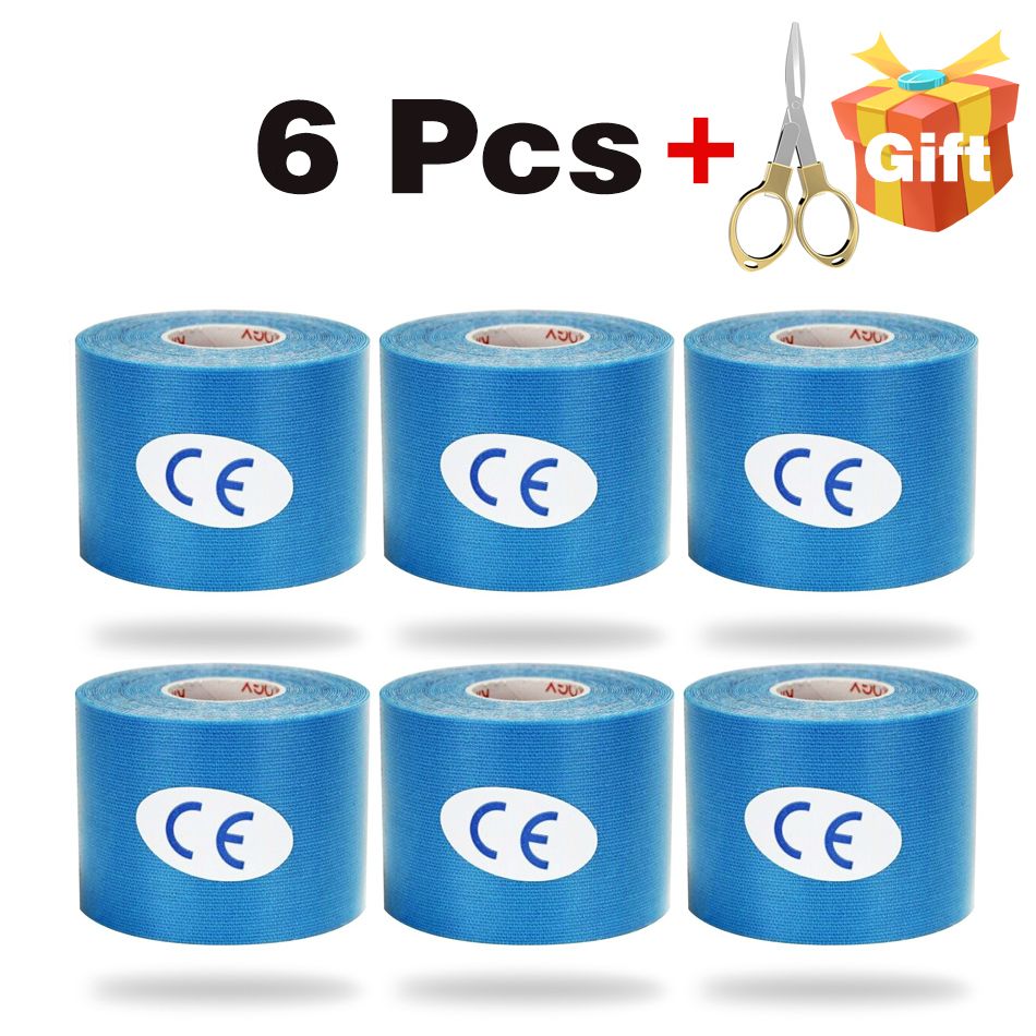 6 pieces light blue